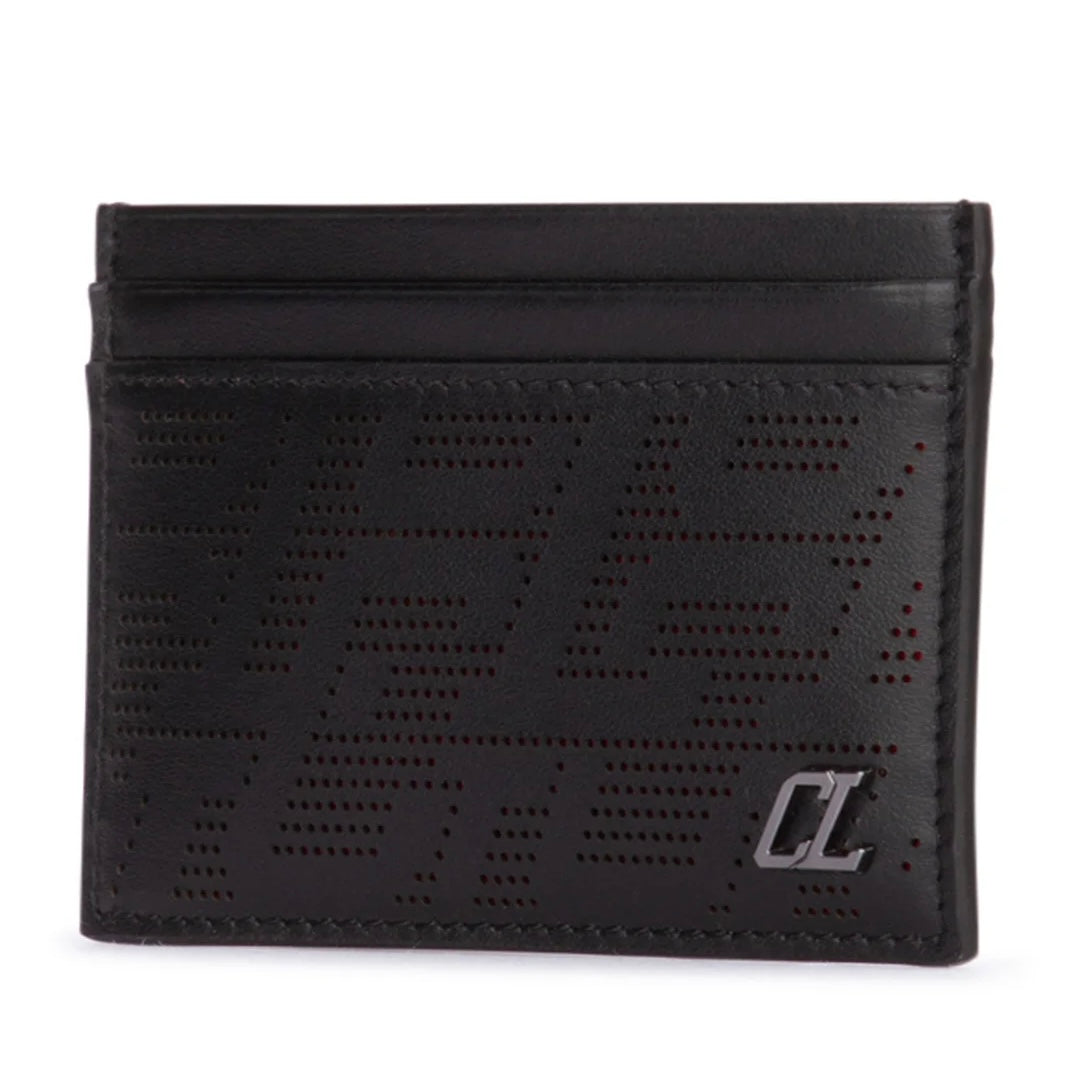 Christian Louboutin kios card holder black red