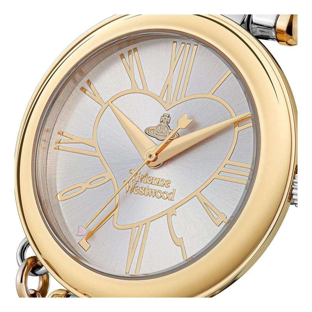 Vivienne Westwood two tone gold orb watch