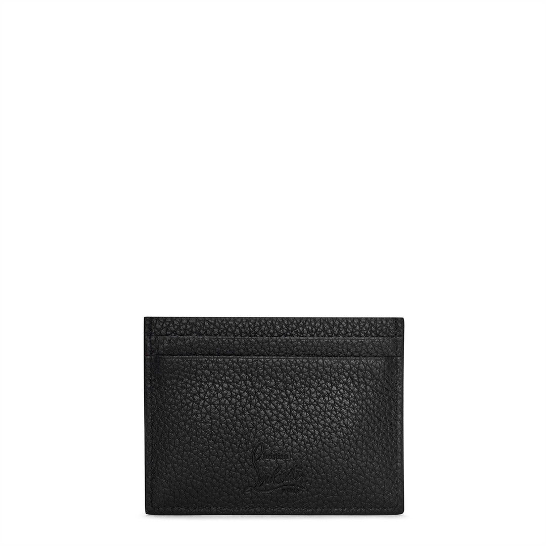 Christian Louboutin spikes card holder black red