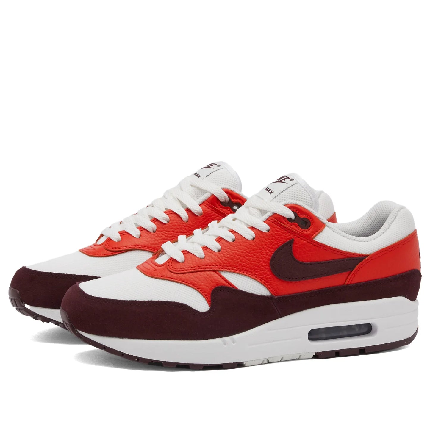 Nike Air max 1 white burgundy