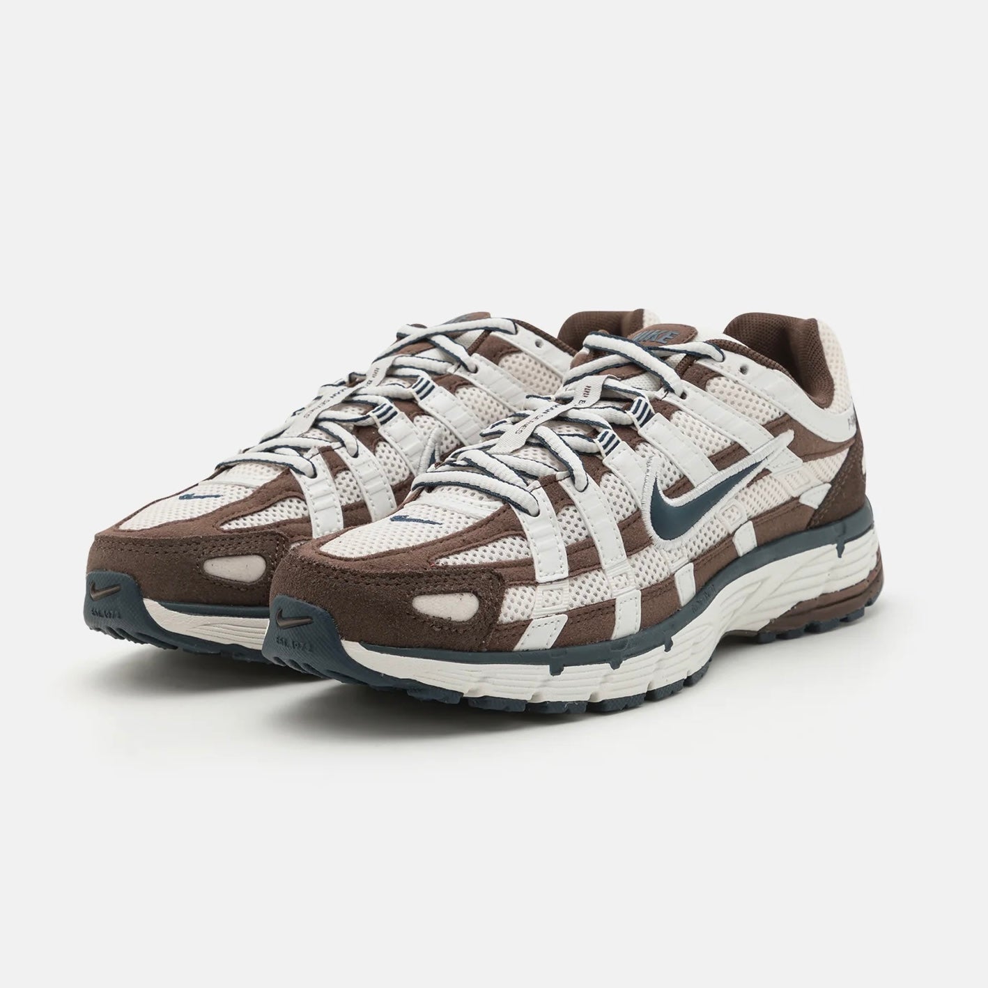 Nike p-6000 white brown navy
