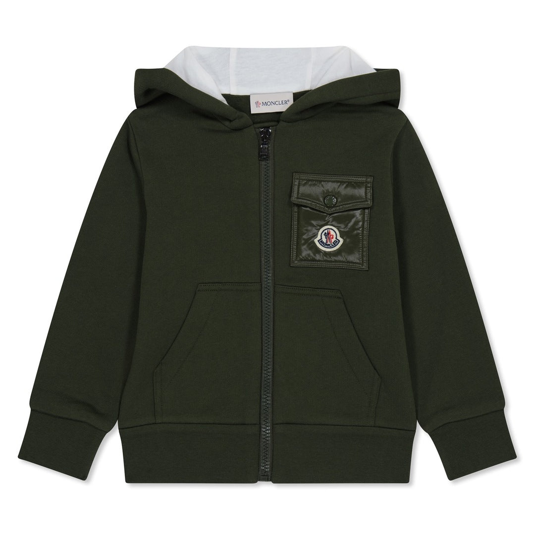 Moncler junior tracksuit khaki
