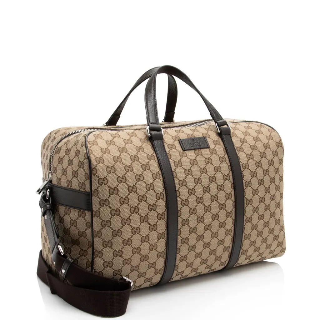 Gucci GG monogram boston duffle bag beige