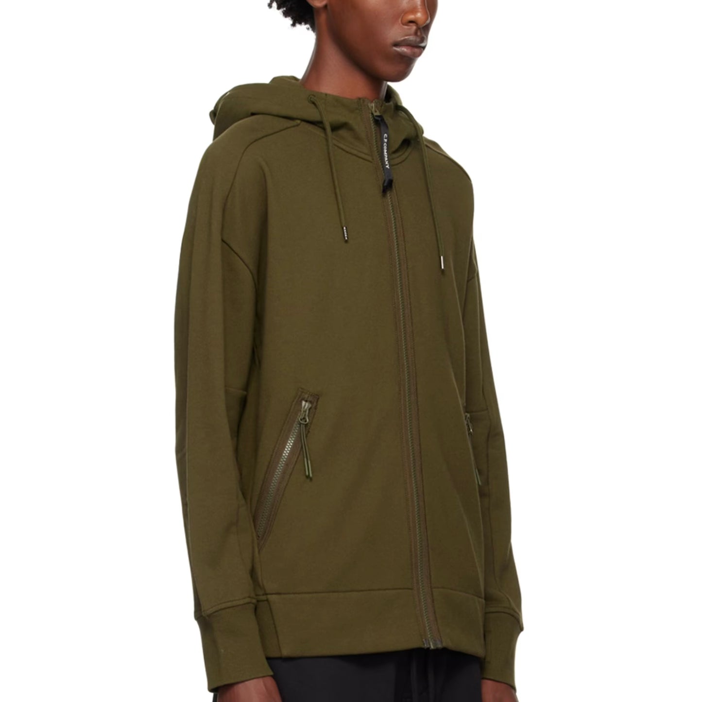 CP Company goggle hoodie khaki