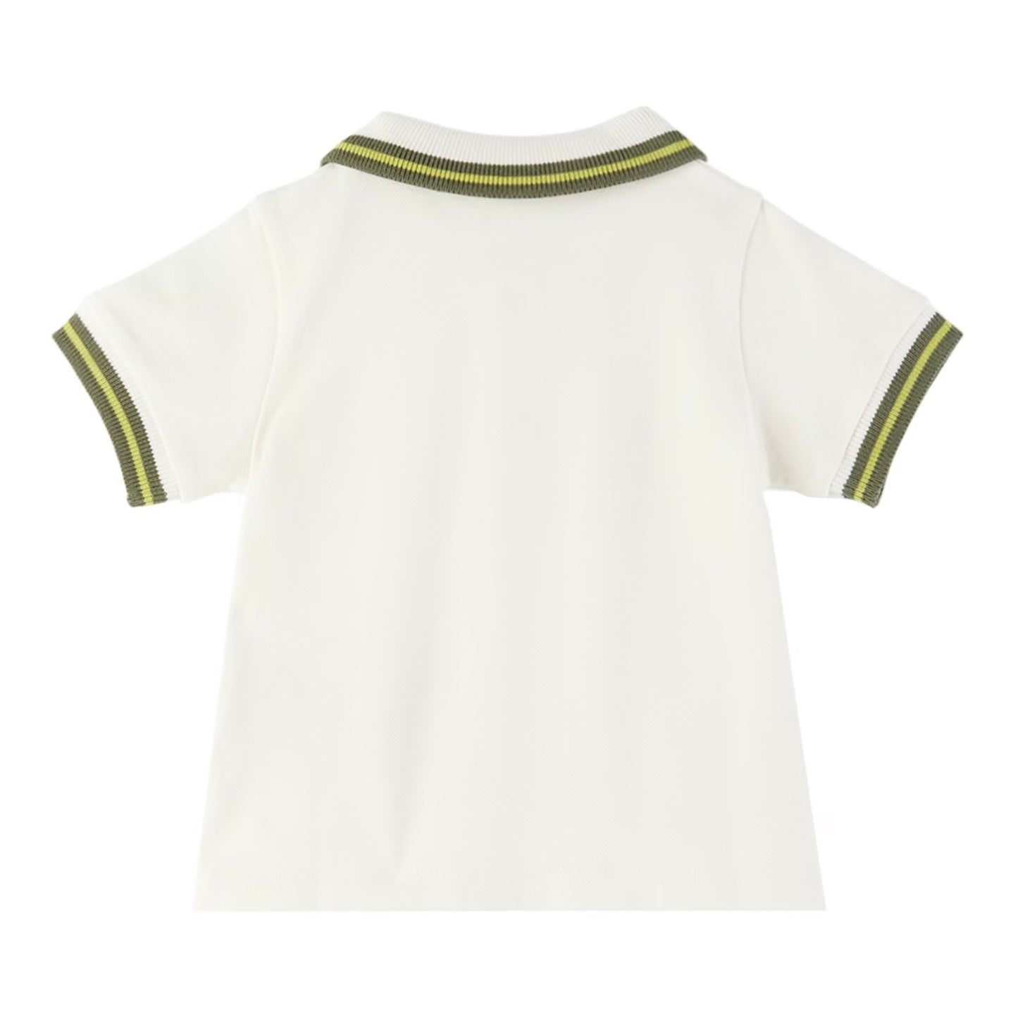 Moncler infants polo shirt boys white green