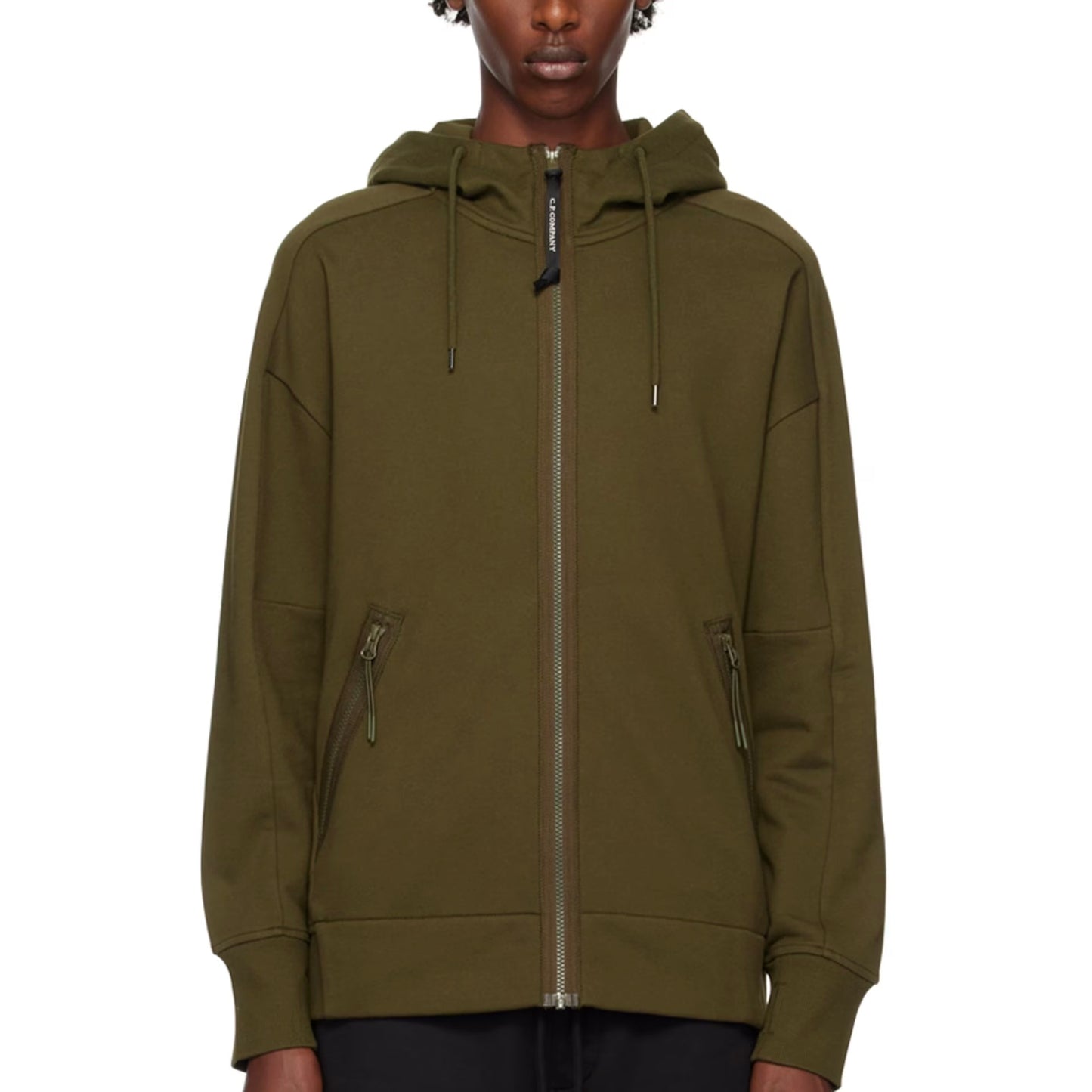 CP Company goggle hoodie khaki