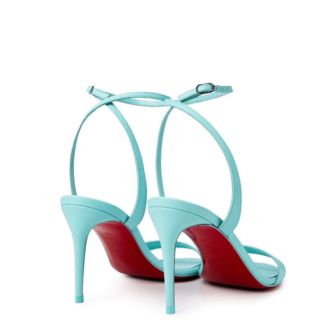 Christian Louboutin loubigirl leather strappy sandals 85mm blue