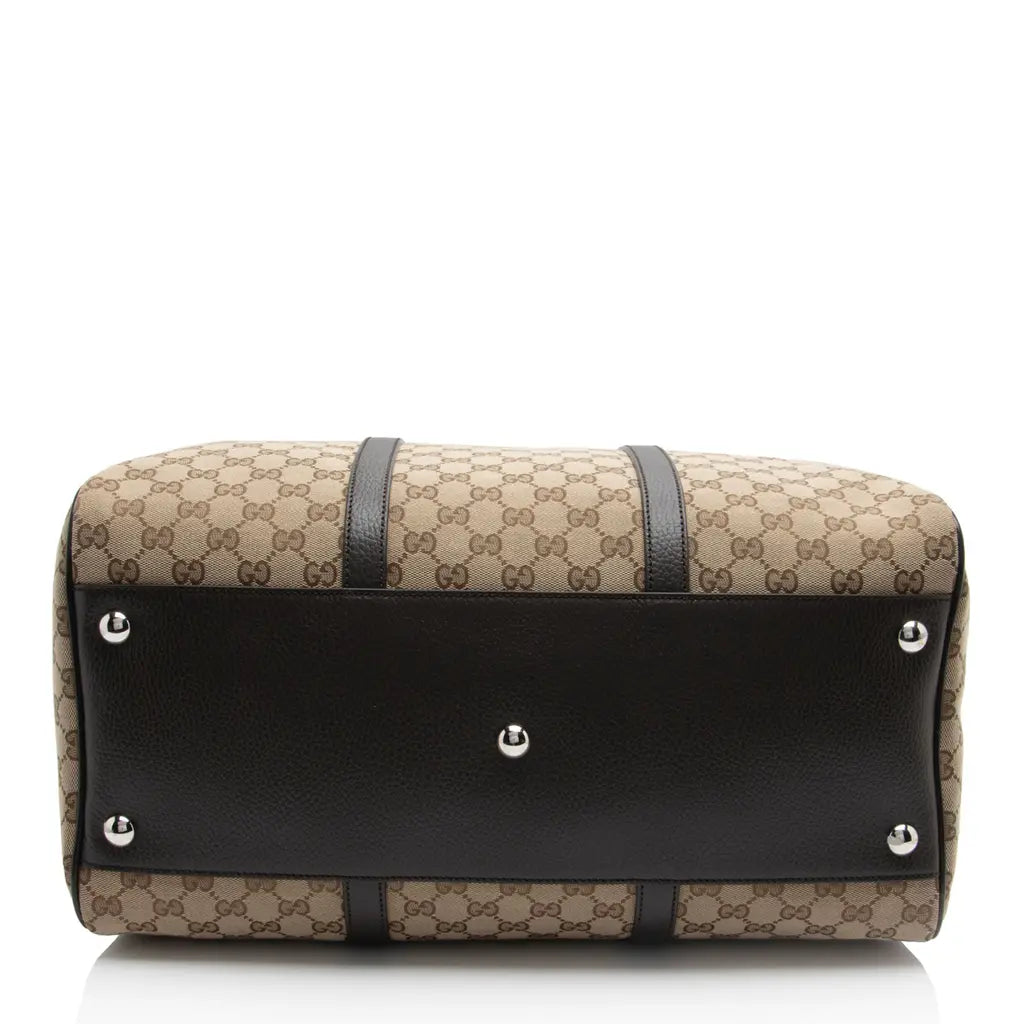 Gucci GG monogram boston duffle bag beige