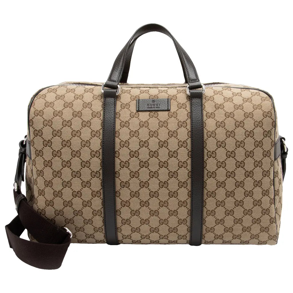 Gucci GG monogram boston duffle bag beige