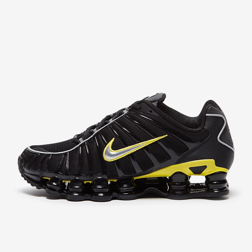 Nike shox TL trainers black silver yellow