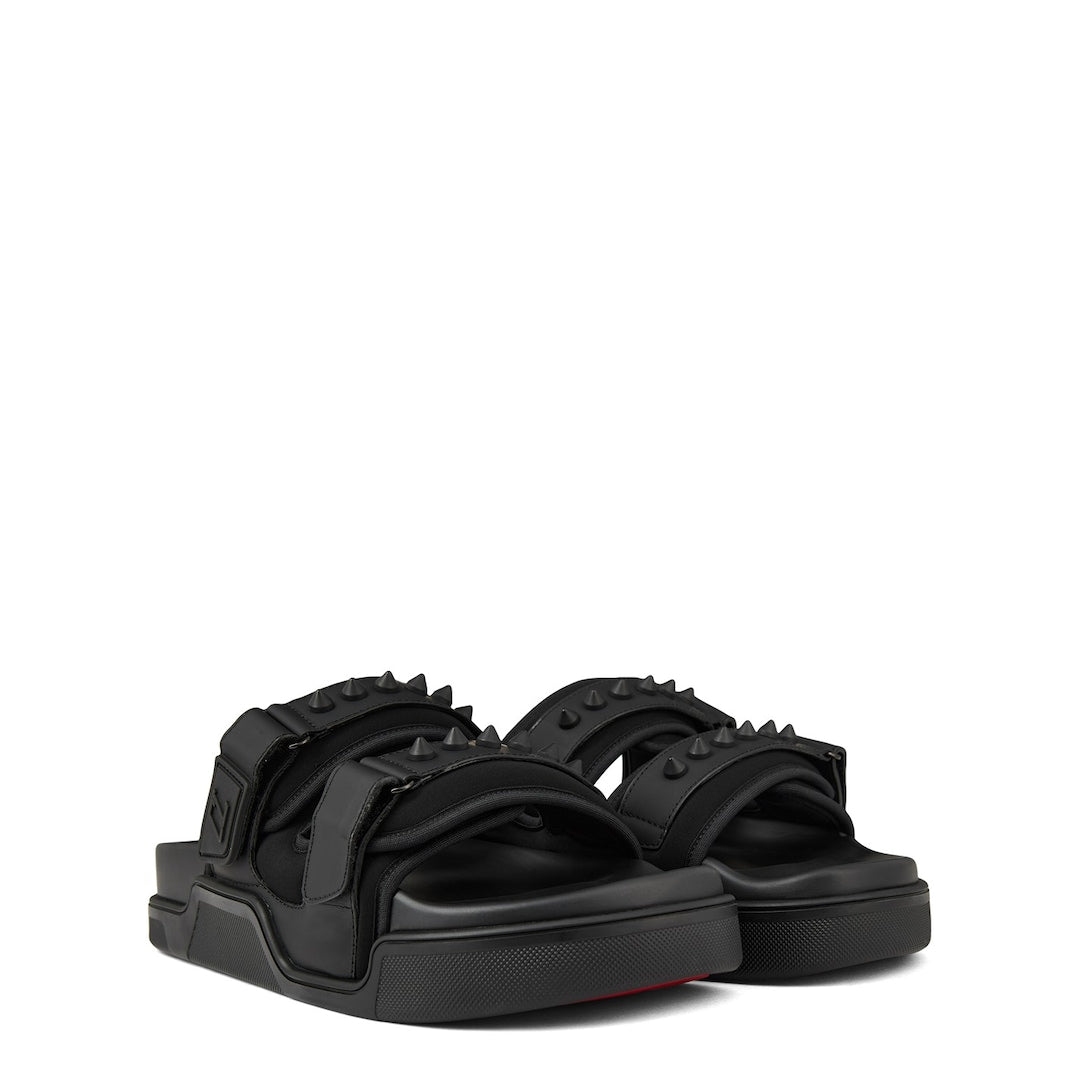 Christian Louboutin daddy pool flat sandals black