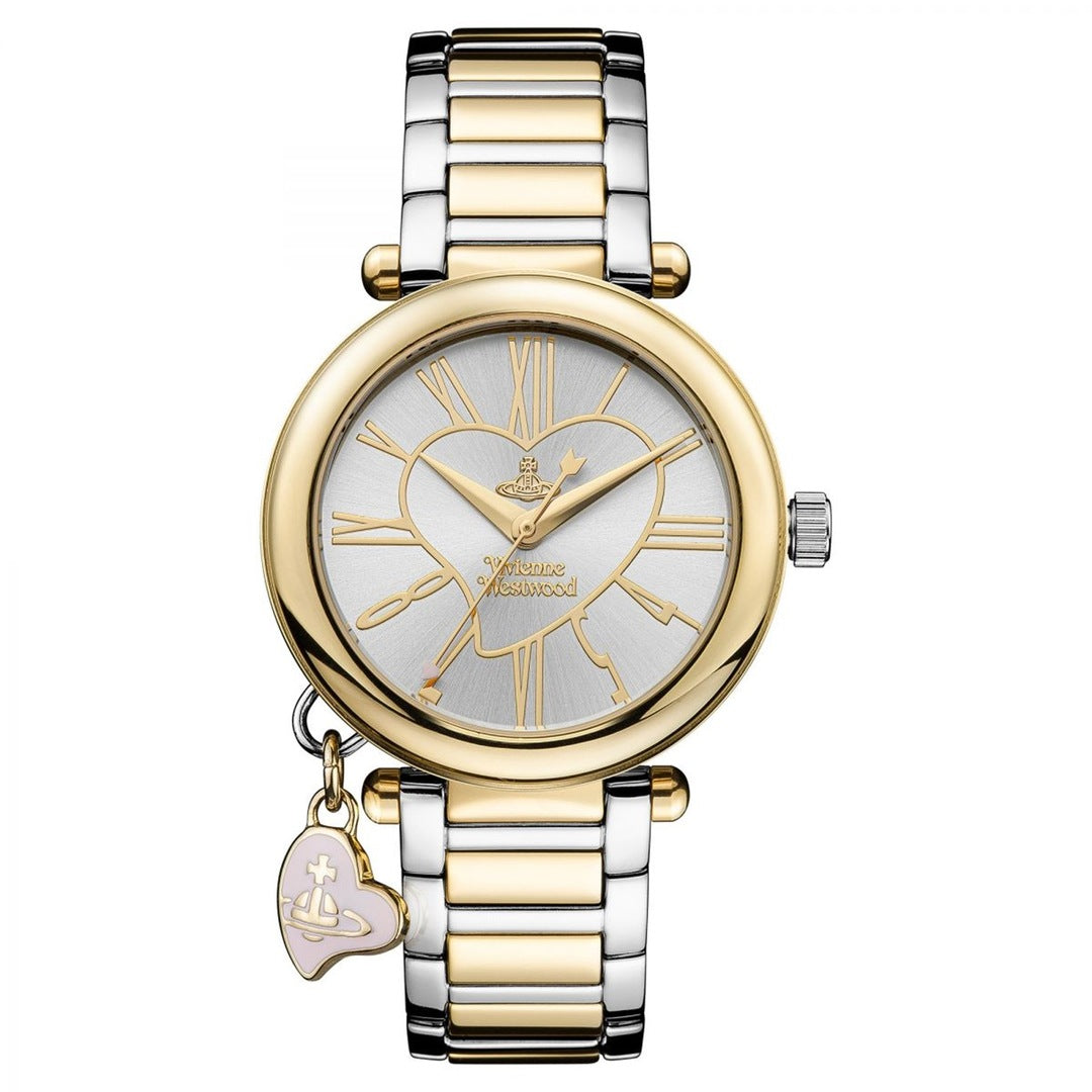 Vivienne Westwood two tone gold orb watch