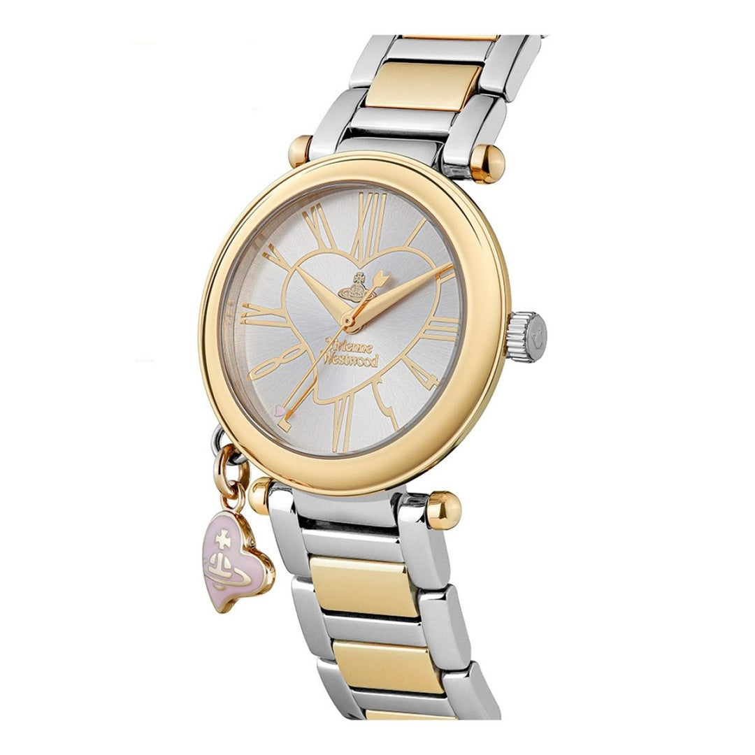 Vivienne Westwood two tone gold orb watch