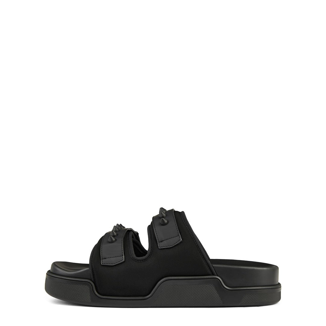 Christian Louboutin daddy pool flat sandals black
