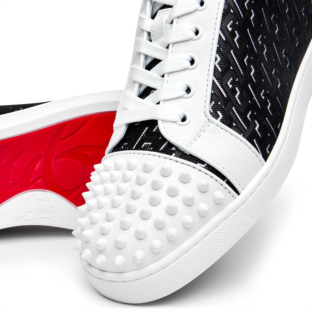 Christian Louboutin louis junior tech spike sneakers white