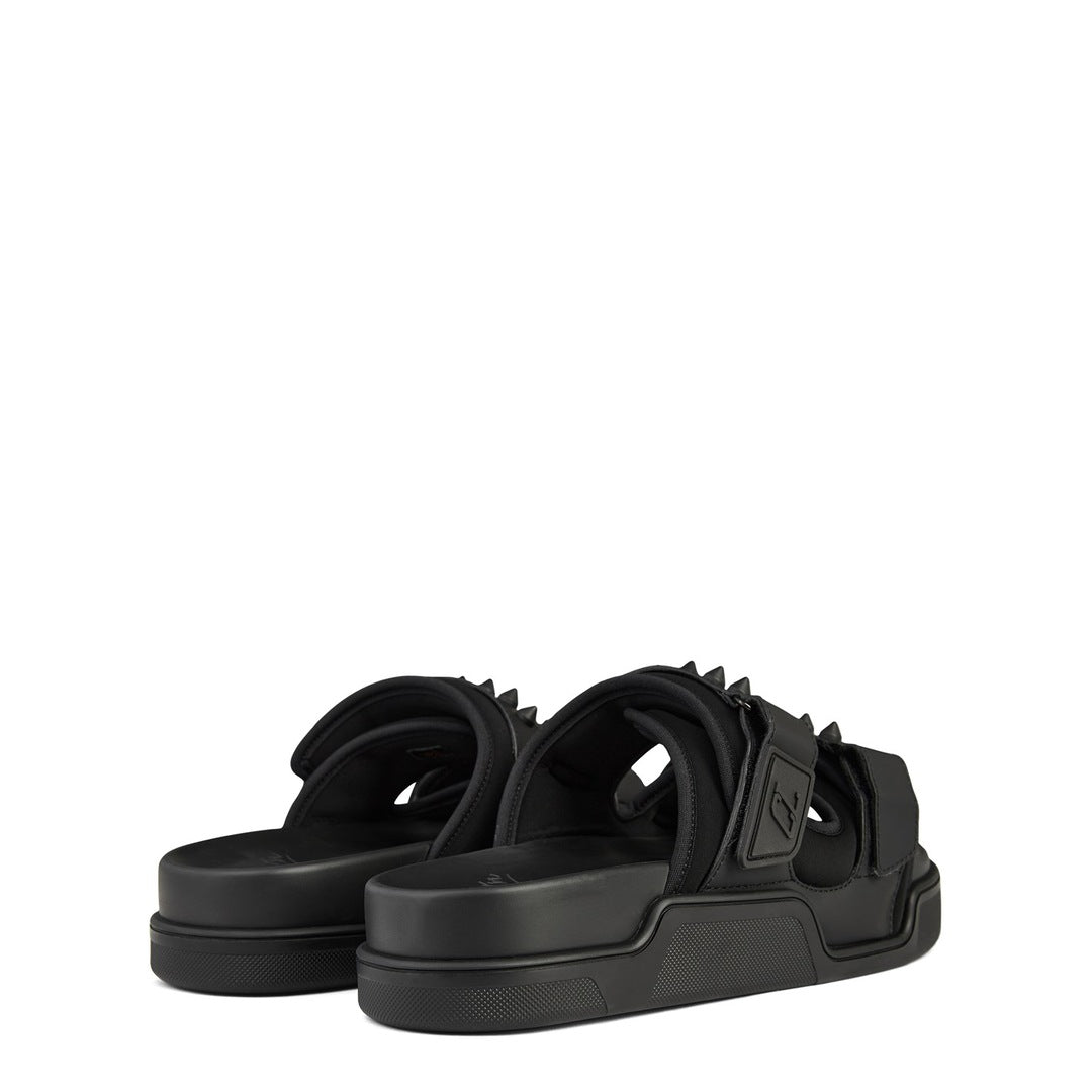 Christian Louboutin daddy pool flat sandals black