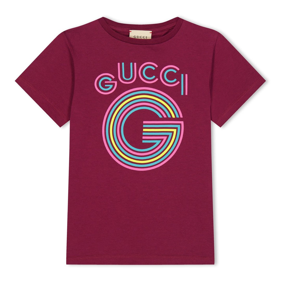Gucci large logo t shirt juniors