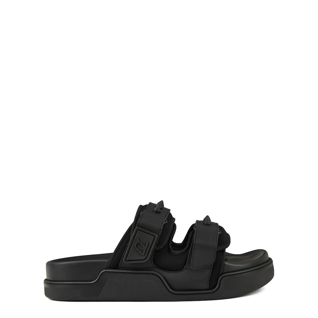 Christian Louboutin daddy pool flat sandals black