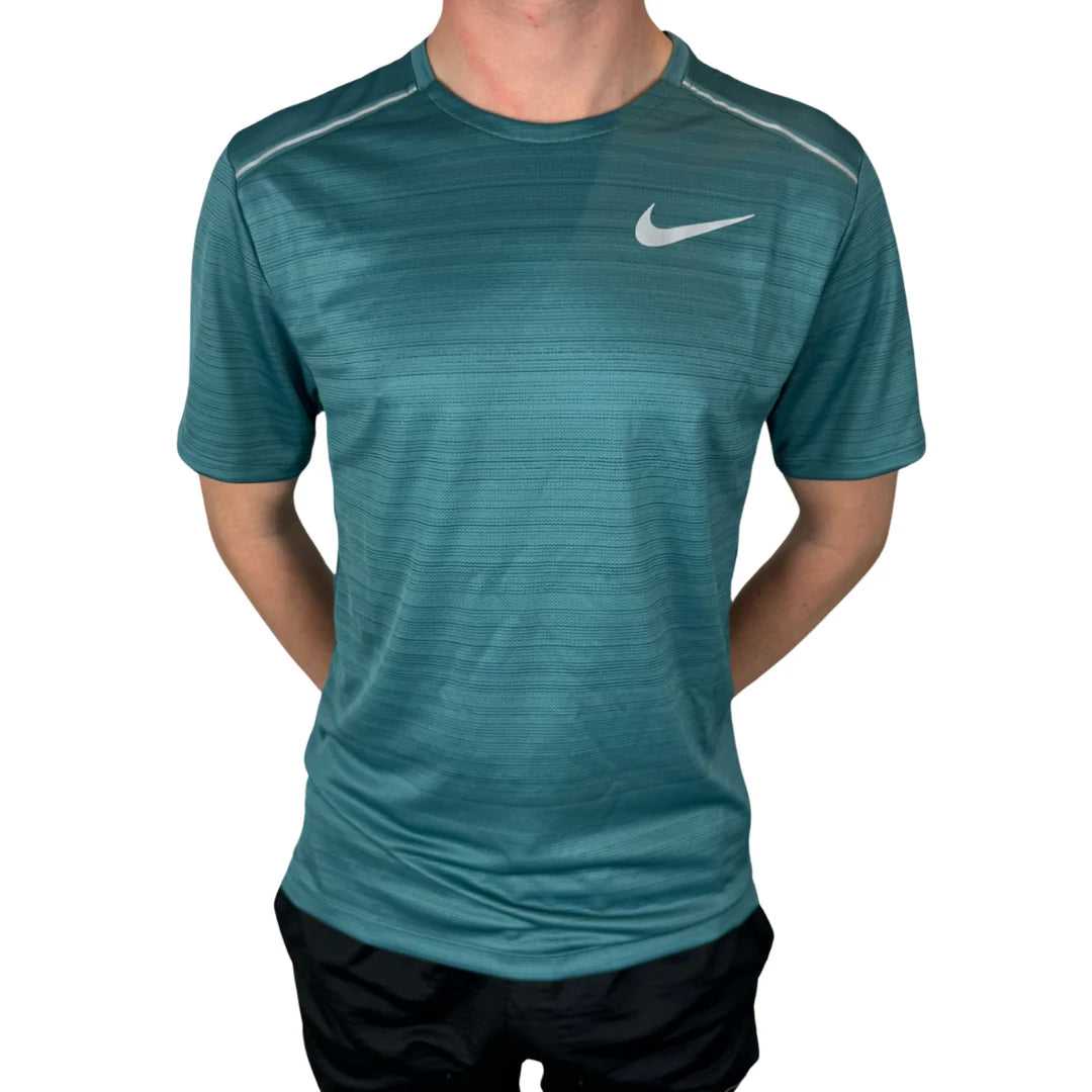 Nike Dri-FIT 1.0 green Miler Running T Shirt