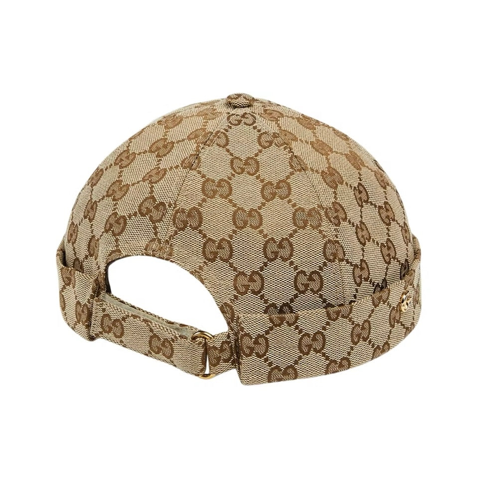 Gucci GG cotton canvas skull cap beige