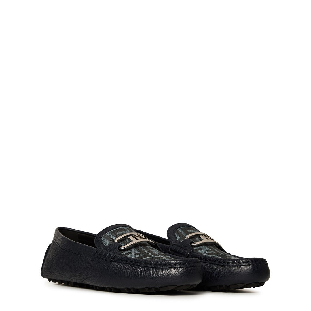FENDI driver loafer men’s navy