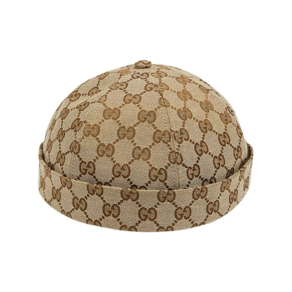 Gucci GG cotton canvas skull cap beige