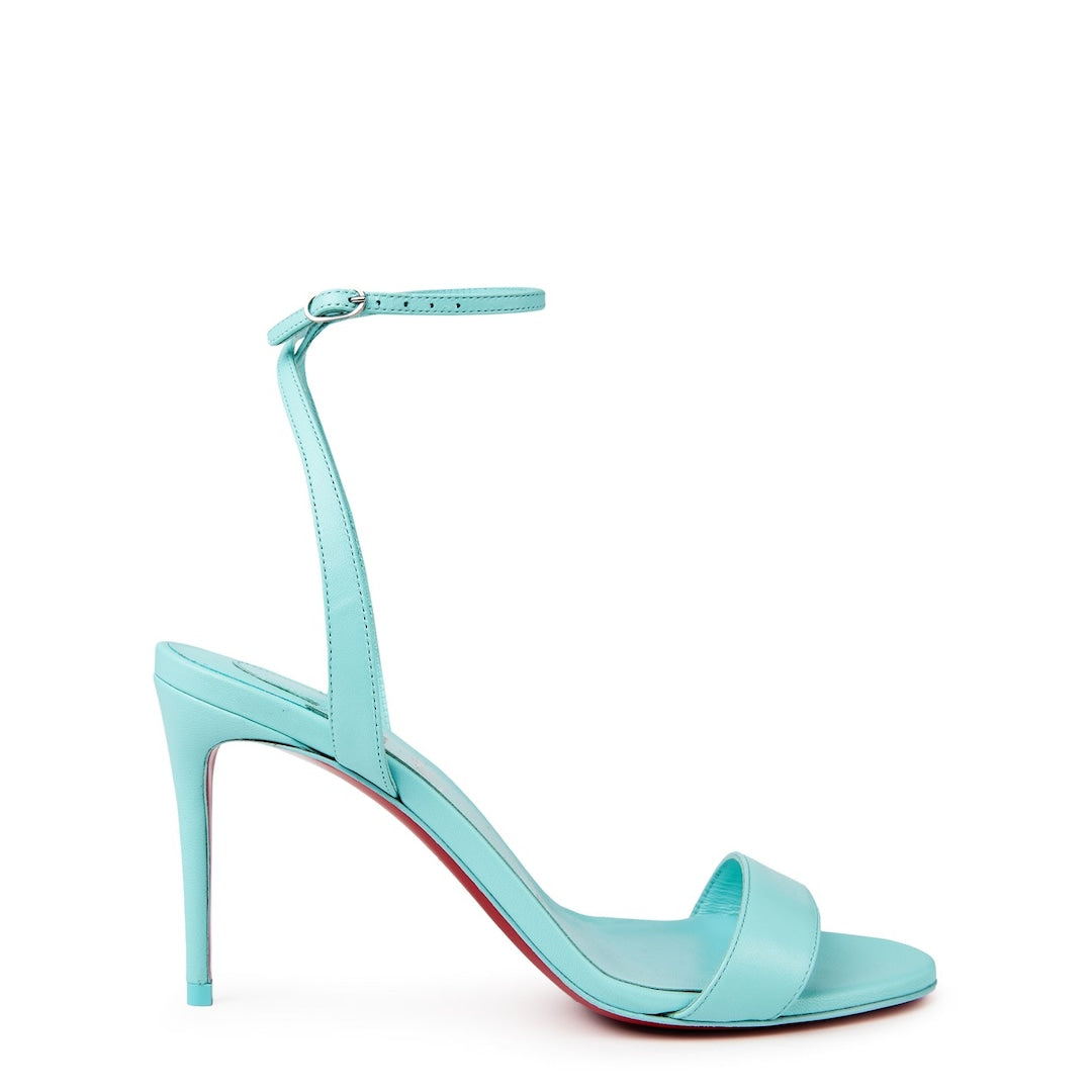 Christian Louboutin loubigirl leather strappy sandals 85mm blue