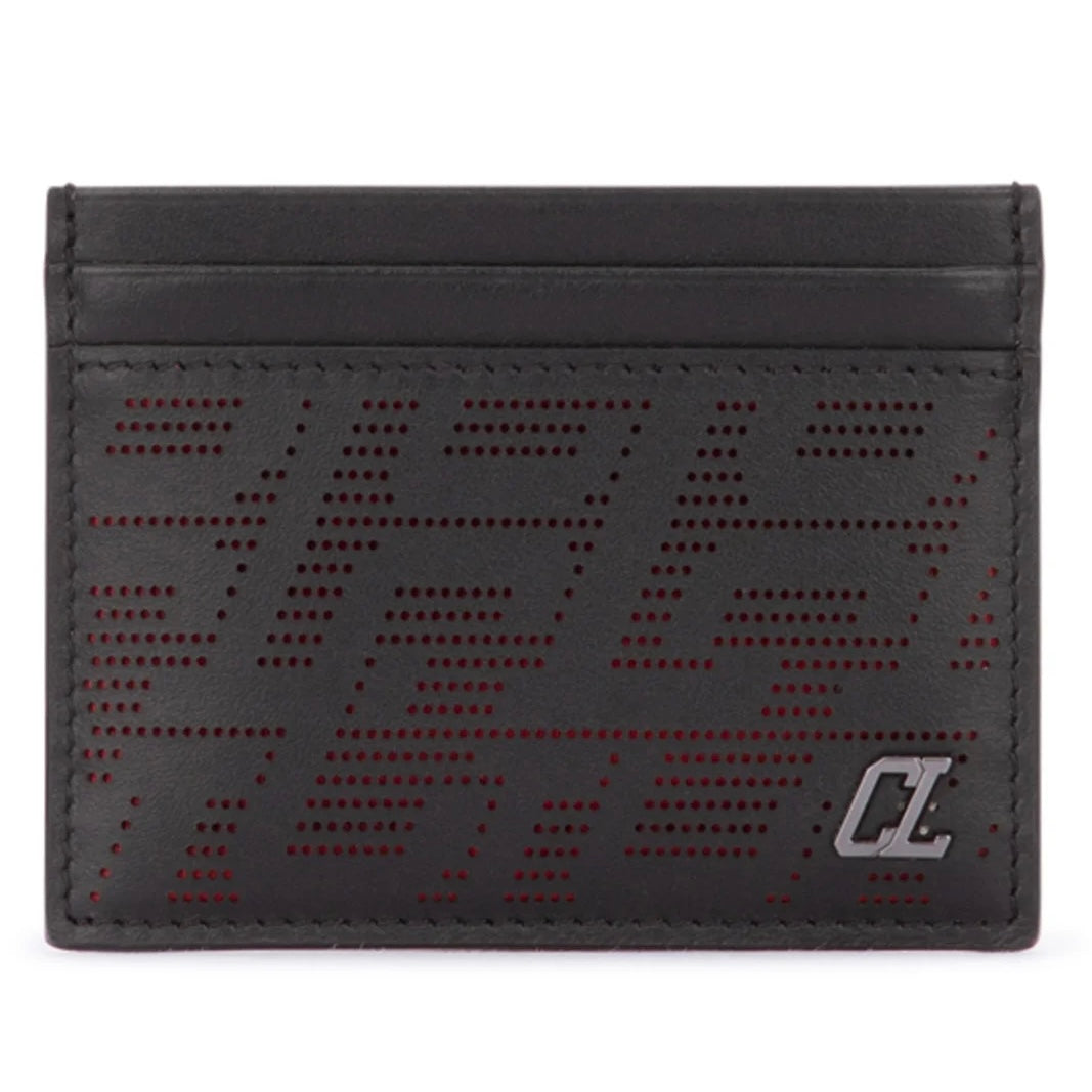 Christian Louboutin kios card holder black red