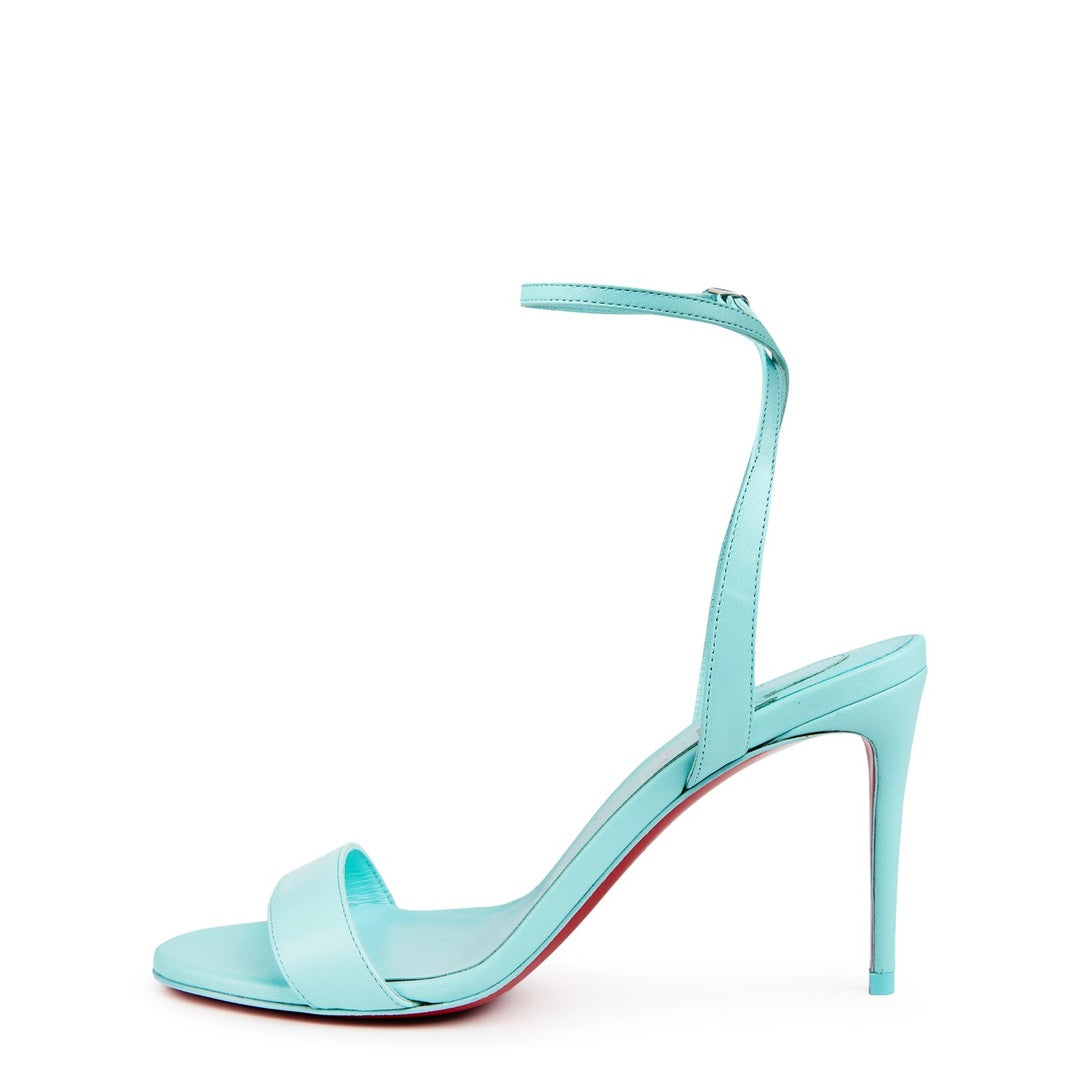 Christian Louboutin loubigirl leather strappy sandals 85mm blue