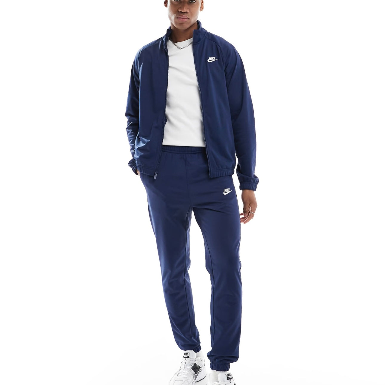 Nike sportswear tracksuit navy