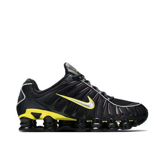 Nike shox TL trainers black silver yellow