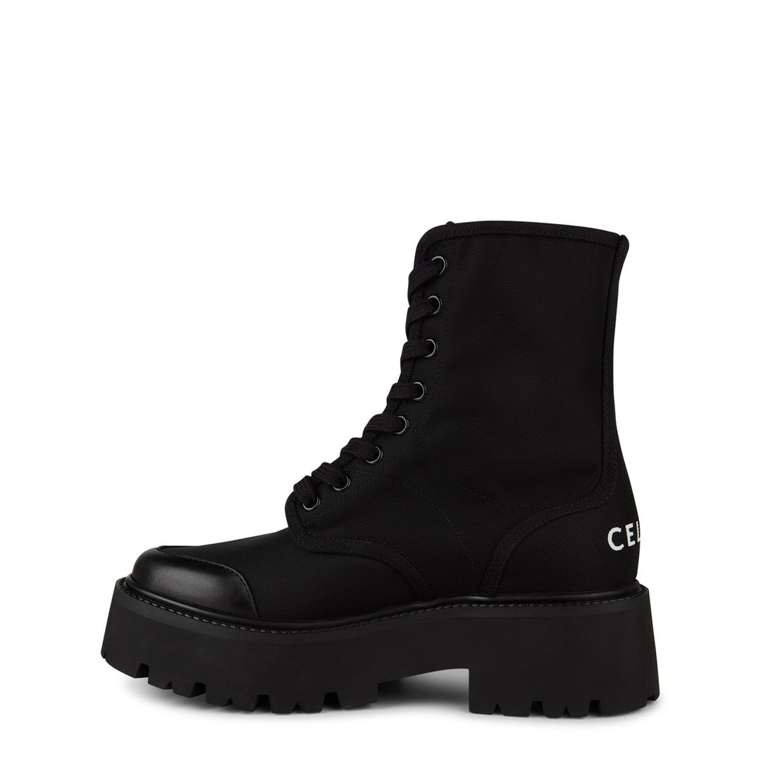 Celine womens lace up boots black
