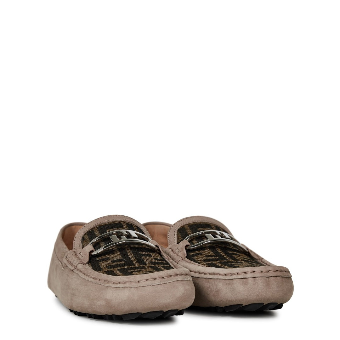 Fendi driving loafers brown
