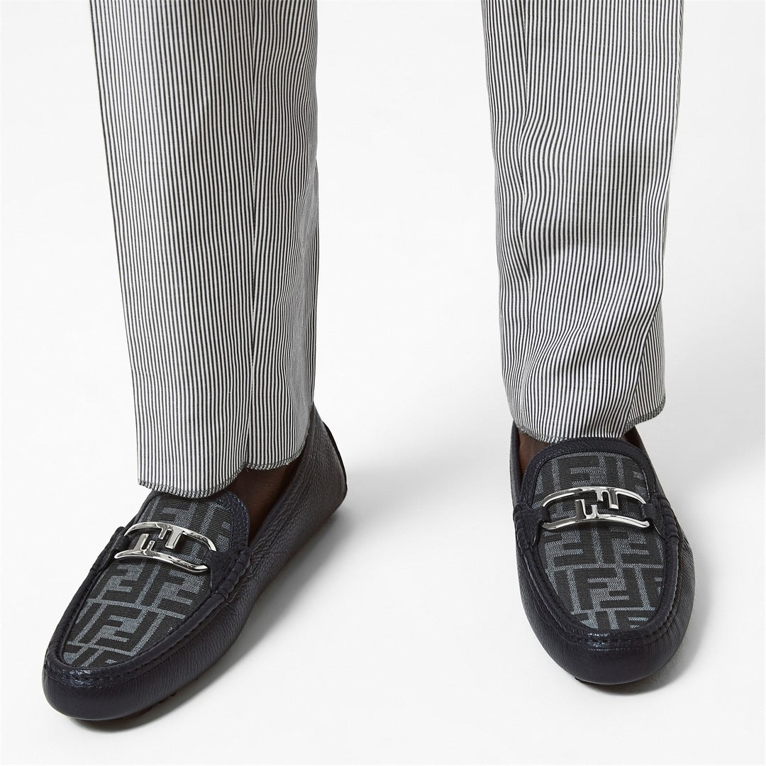 FENDI driver loafer men’s navy